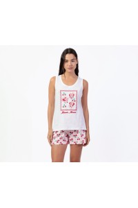 64281 MINNIE PIJAMA MUJER CHERRY