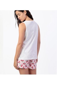 64281 MINNIE PIJAMA MUJER CHERRY