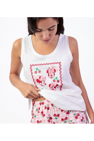 64281 MINNIE PIJAMA MUJER CHERRY