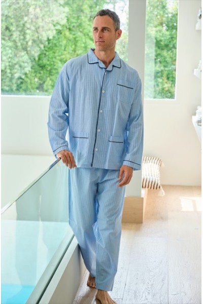 265640 MUSLHER PIJAMA POPELIN RAYAS