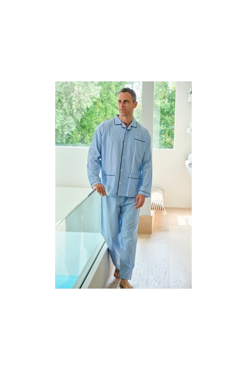 265640 MUSLHER PIJAMA POPELIN RAYAS
