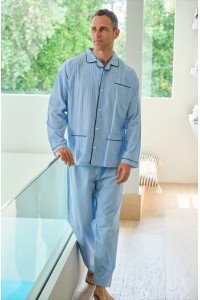 265640 MUSLHER PIJAMA POPELIN RAYAS