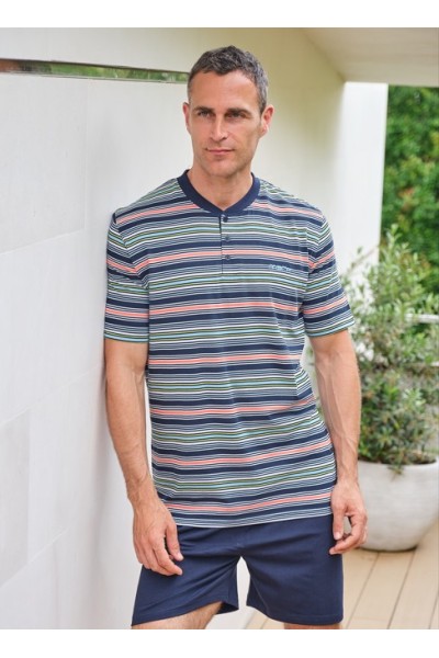 265009 MUSLHER PIJAMA HOMBRE RAYAS