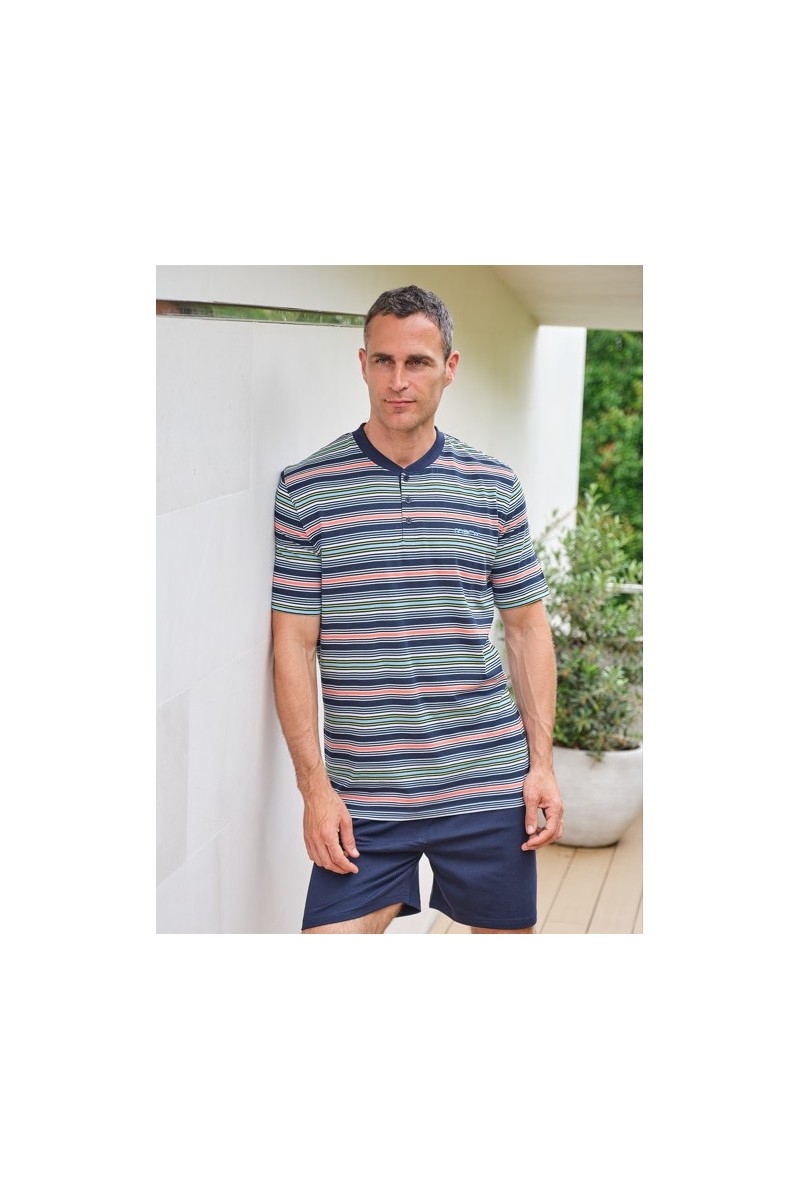 265009 MUSLHER PIJAMA HOMBRE RAYAS