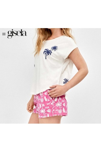 2 20407S GISELA PIJAMA MUJER SNOOPY