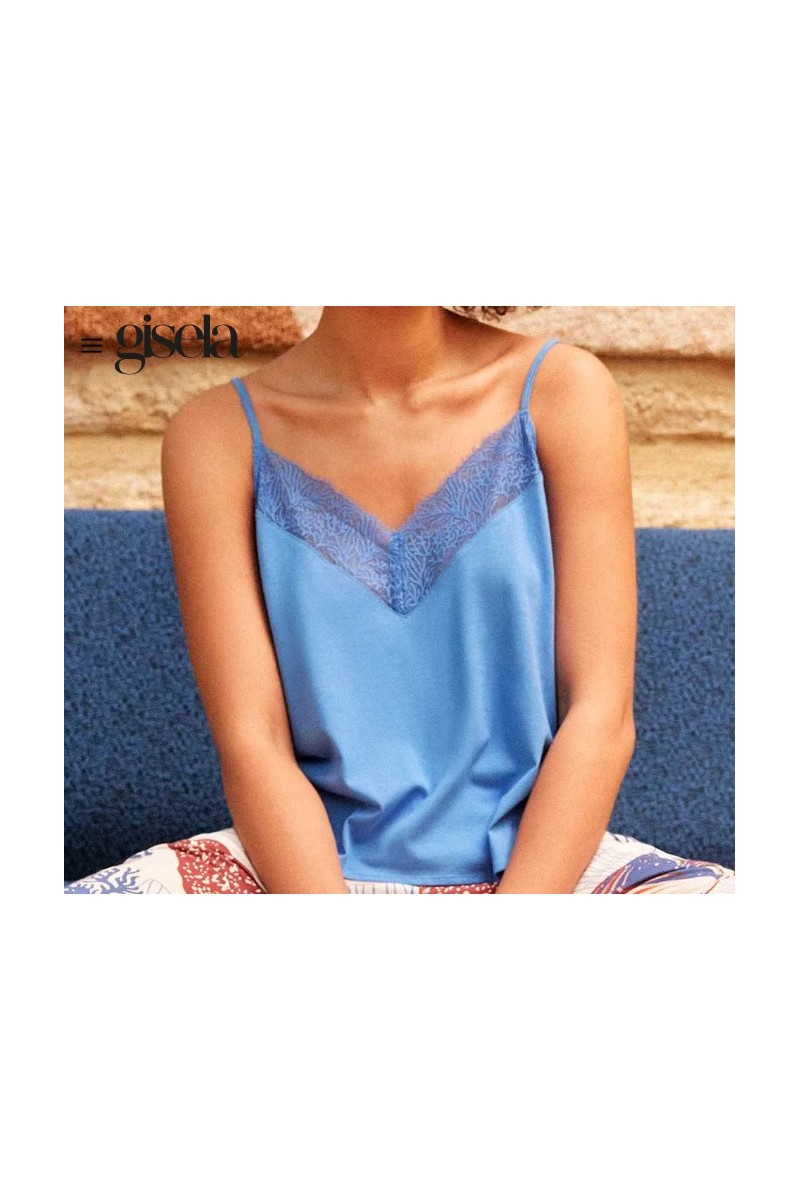 2 20399T+2 20400B GISELA PIJAMA MUJER LENCERO ENCAJE