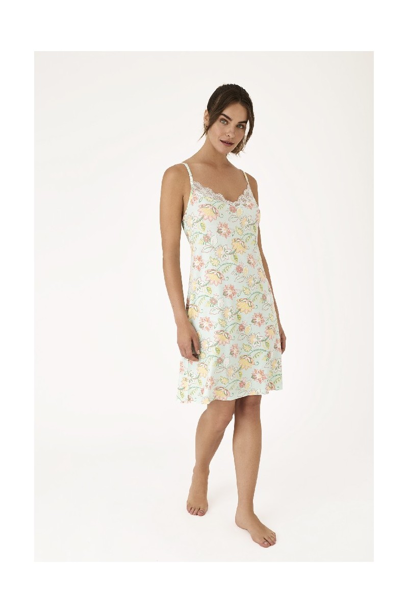N21251 PROMISE CAMISON MUJER FLORAL ENCAJE