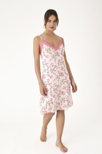 N21431 PROMISE CAMISON MUJER FLORAL ENCAJE