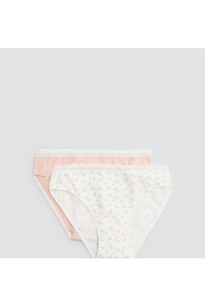 19102 YSABEL MORA PACK-2 BRAGA MIDI ALGODON FANTASIA