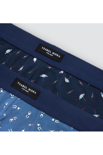 20444 YSABEL MORA PACK-2 BOXER ALGODON FANTASIA