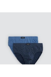 20456 YSABEL MORA PACK-2 SLIP HOMBRE ALGODON FANTASIA