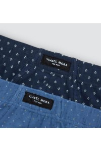20456 YSABEL MORA PACK-2 SLIP HOMBRE ALGODON FANTASIA