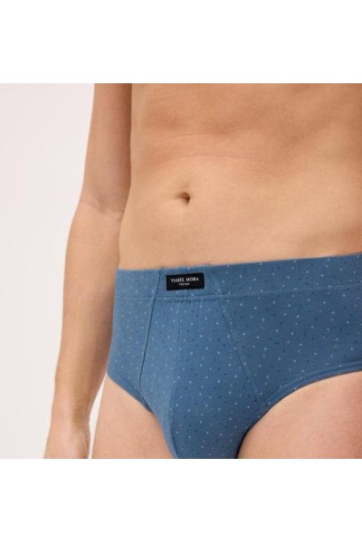 20456 YSABEL MORA PACK-2 SLIP HOMBRE ALGODON FANTASIA