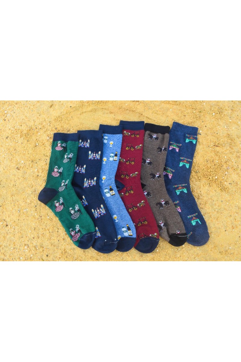 C325 CARLOMAGNO CALCETIN HOMBRE FERIA