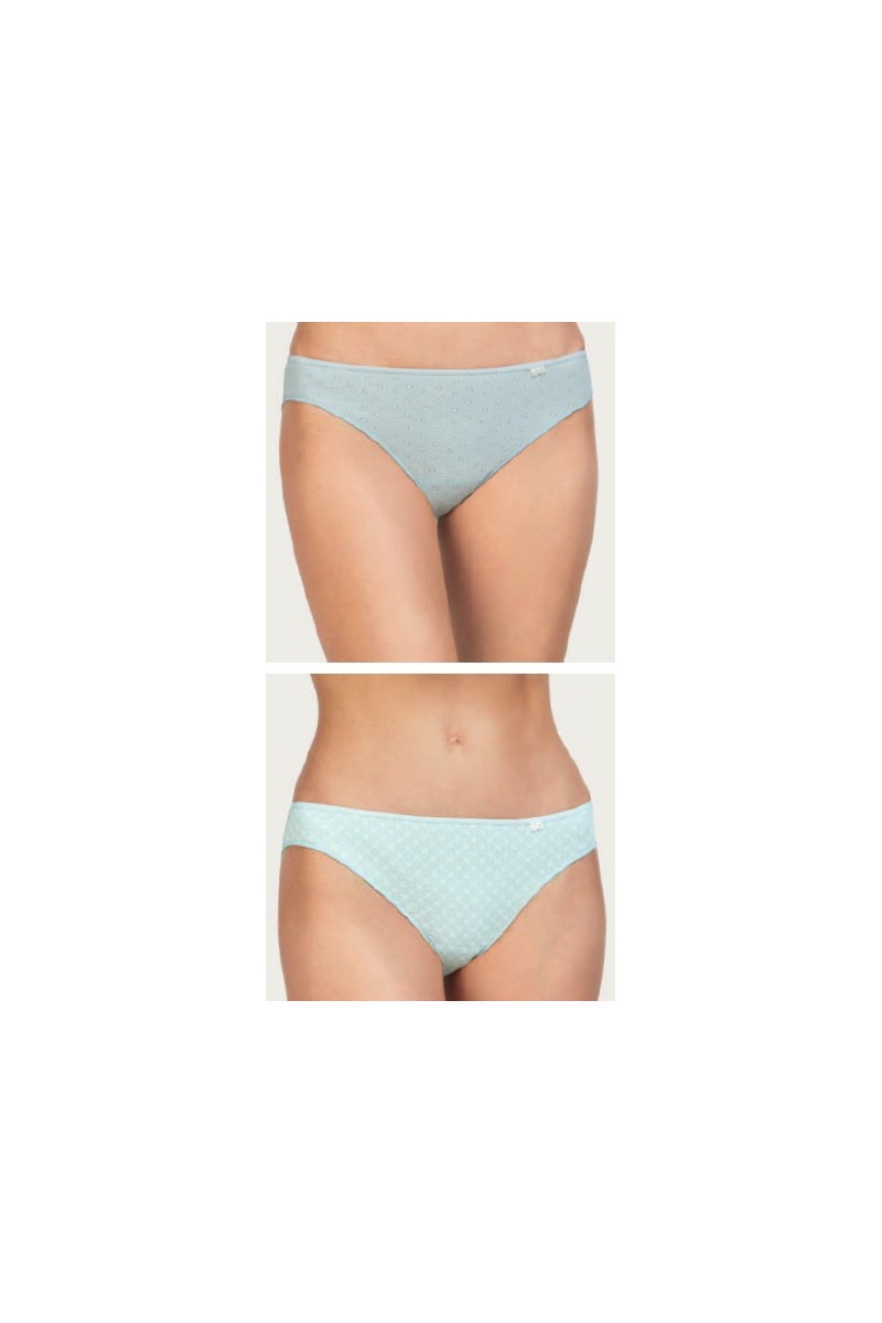 354 AVET PACK-2 BRAGA BIKINI ALGODON ESTAMPADA