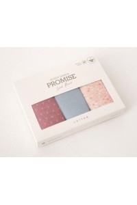 PB1012 PROMISE PACK-3 BRAGA MIDI ALGODON ESTAMPADO "PC1012"