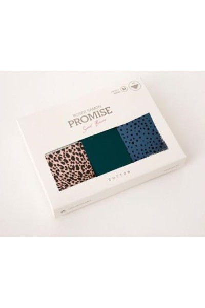 PB1012 PROMISE PACK-3 BRAGA MIDI ALGODON ESTAMPADO "PC1012"