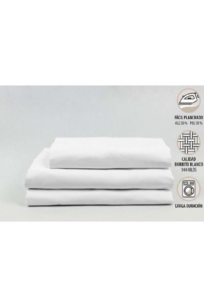 T1201 BURRITO BLANCO 090 JUEGO SABANAS HOSTELERIA MEZCLA