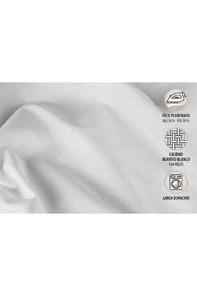 T1201 BURRITO BLANCO 150 JUEGO SABANAS HOSTELERIA MEZCLA