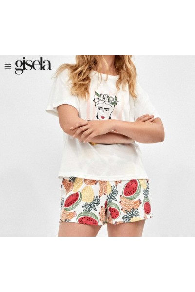 2 20414S GISELA PIJAMA MUJER FRIDA KAHLO