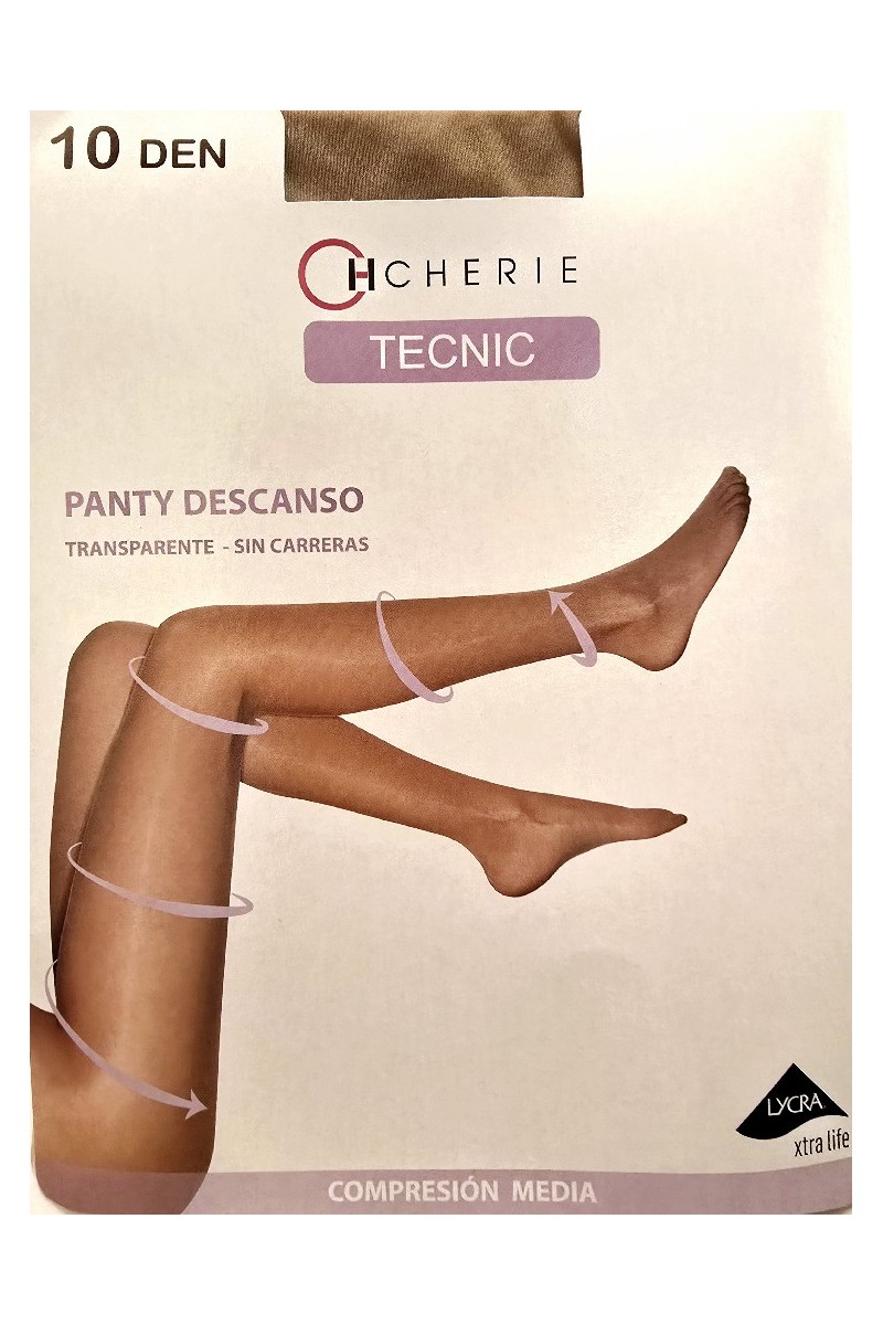 5580 CHERIE PANTY DESCANSO 10 DEN CINTURA CONFORT