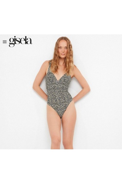 2 30434U GISELA BAÑADOR MUJER ANIMAL PRINT