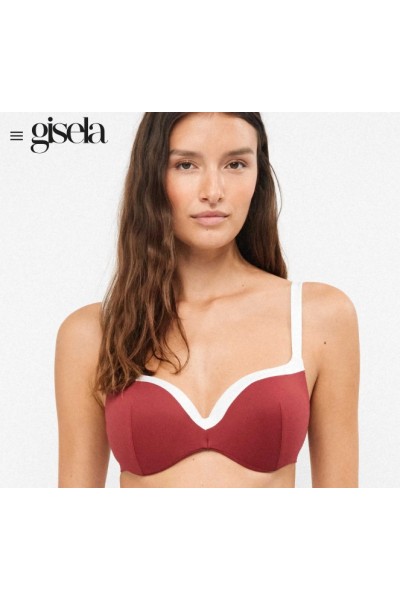 2 30361T B GISELA BIKINI BICOLOR AROS INTEGRADOS