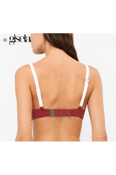 2 30361T B GISELA BIKINI BICOLOR AROS INTEGRADOS