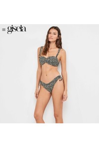 2 30310T B GISELA BIKINI BANDEAU ANIMAL PRINT