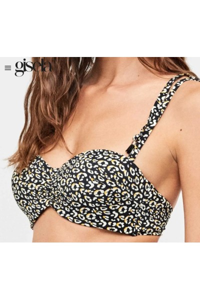 2 30310T B GISELA BIKINI BANDEAU ANIMAL PRINT