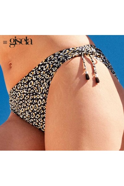 2 30310T B GISELA BIKINI BANDEAU ANIMAL PRINT