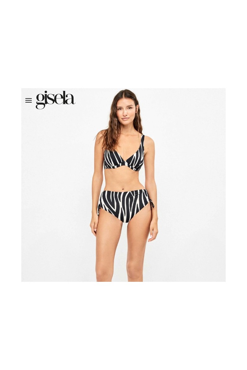 2 30276T C GISELA BIKINI AROS SIN RELLENO CEBRA