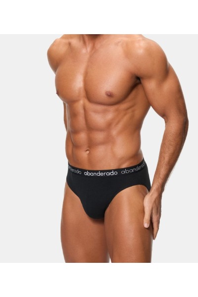 AA595 ABANDERADO PACK-2 SLIP HOMBRE ALGODON ELASTICO