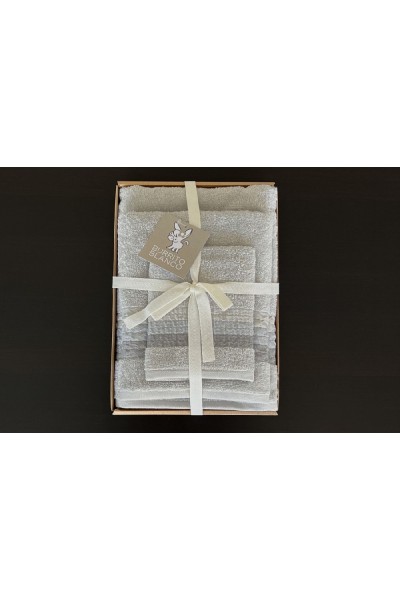 TOX212 BURRITO BLANCO JUEGO TOALLA 3 PZAS