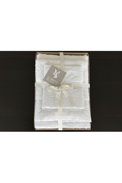 TOX215 BURRITO BLANCO JUEGO TOALLA 3 PZAS