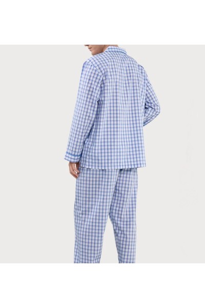 1403-30 NOCTURNO 03-07 PIJAMA POPELIN CUADROS