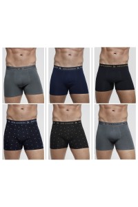 PB728 DON ALGODON PACK-2 BOXER HOMBRE FANTASIA GOMA VISTA