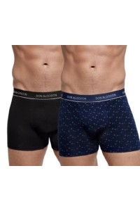 PB723 DON ALGODON PACK-2 BOXER HOMBRE FANTASIA GOMA VISTA