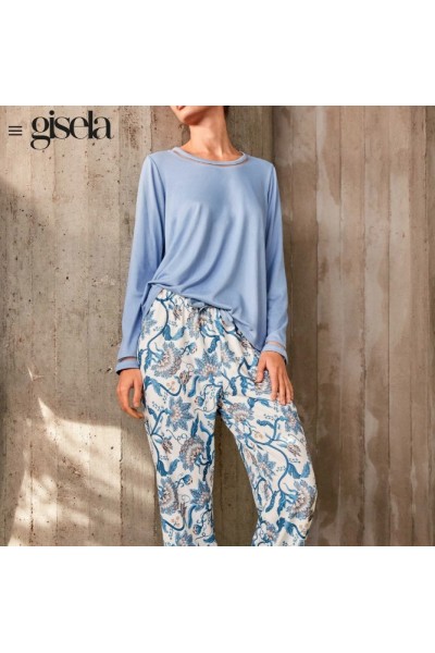2 20440S GISELA PIJAMA MUJER PANTALON FLORAL