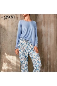 2 20440S GISELA PIJAMA MUJER PANTALON FLORAL