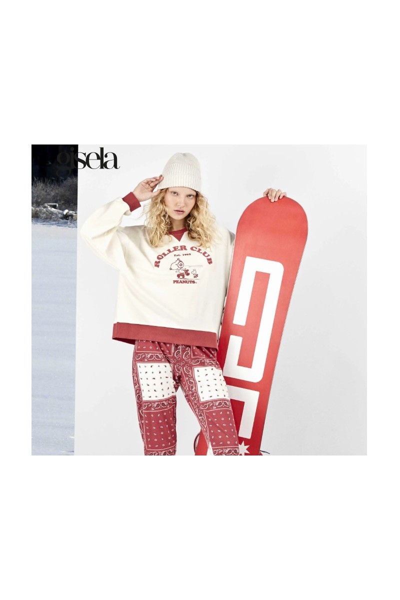 2 20469S GISELA PIJAMA MUJER SNOOPY