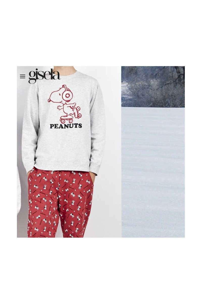 2 20472S GISELA PIJAMA HOMBRE SNOOPY