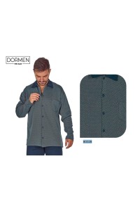 80028 DORMEN 4XL-5XL PIJAMA HOMBRE ABIERTO GEOMÉTRICO