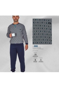 80020 DORMEN M-3XL PIJAMA HOMBRE PUNTO MILANO