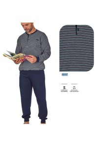 80017 DORMEN M-3XL PIJAMA HOMBRE RAYAS