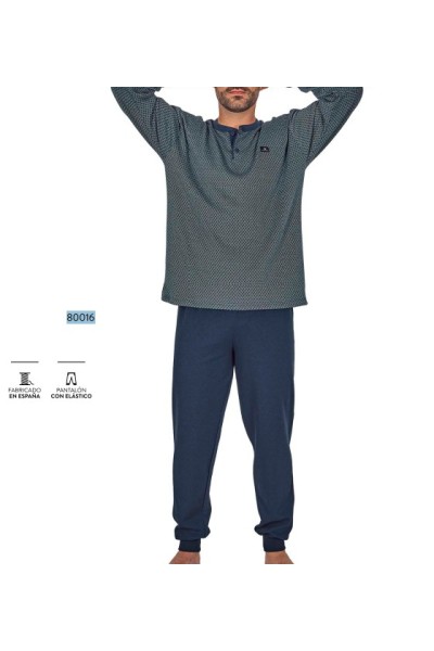 80016 DORMEN M-3XL PIJAMA HOMBRE GEOMÉTRICO