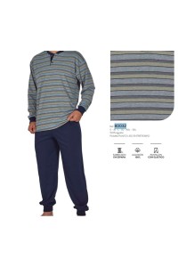 80032 DORMEN M-3XL PIJAMA HOMBRE ALGODON FINO RAYAS