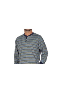 80032 DORMEN M-3XL PIJAMA HOMBRE ALGODON FINO RAYAS