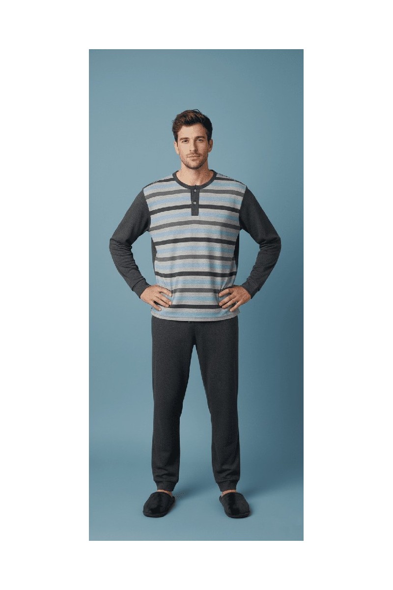 6079 ENTREDOS M-2XL PIJAMA HOMBRE RAYAS