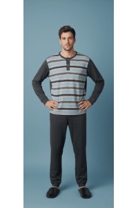 6079 ENTREDOS M-2XL PIJAMA HOMBRE RAYAS